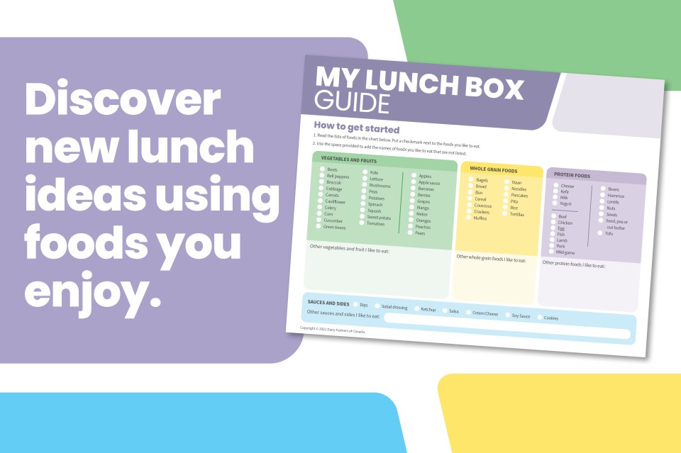 My Lunch Box Guide Activity Teach Nutrition Alberta